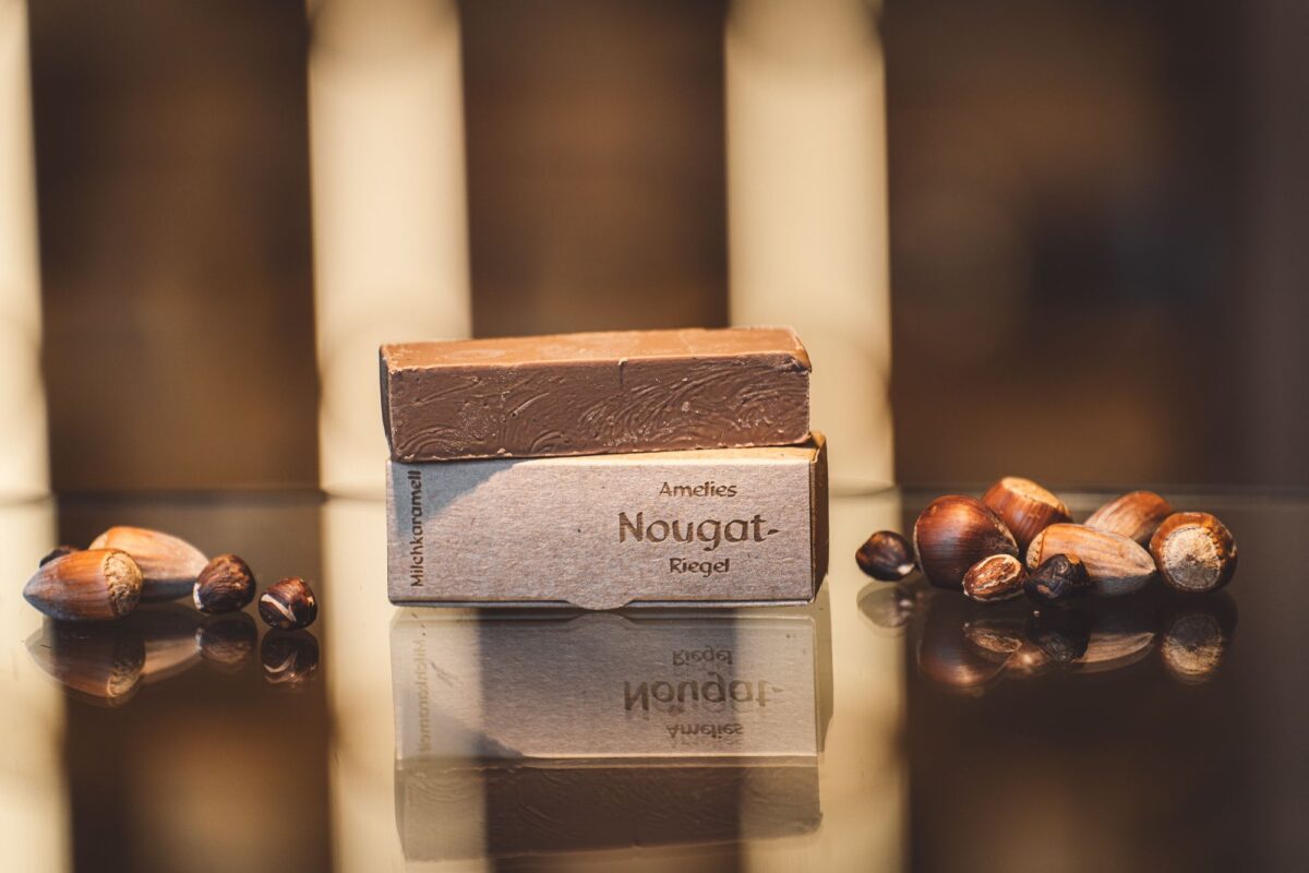 Nougatriegel-Milchkaramell Nougatriegel "Milchkaramell"