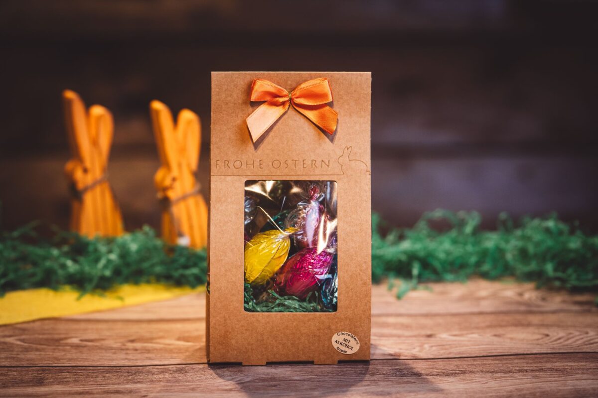 Osterpräsent mit und ohne Alkohol