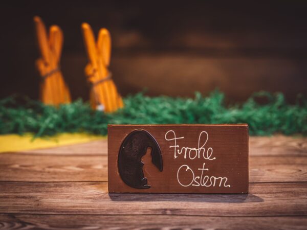 Tafelschokolade "Frohe Ostern" quer