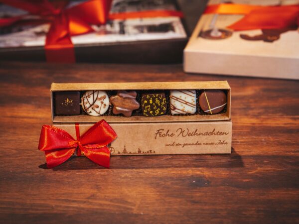 Weihnachtliche Pralinenstange 6er