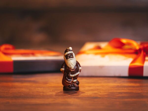 Schokoladenfigur Nikolaus klein zartbitter