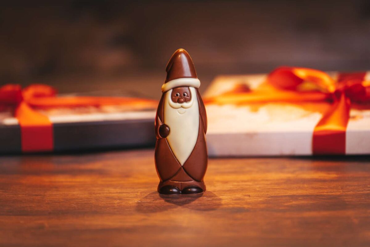 Schokoladenfigur Nikolaus mit Bart vollmilch